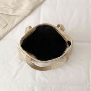 Sacs fourre-tout en velours côtelé grande capacité, personnalisables, pour femmes, sacs à bandoulière durables avec fermeture éclair, plusieurs poches, pour le shopping, été, automne - Product Image 4