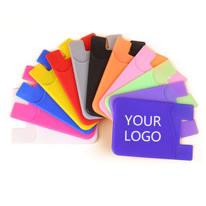 Hot bán thân thiện với môi trường điện thoại di động nhỏ thẻ trường hợp Silicone chủ thẻ ví với biểu tượng tùy chỉnh cho Quà tặng khuyến mãi - Product Image 4