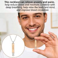 Collier de perles en bois pour chant sanskrit AUM, pendentif flûte musicale de méditation 528 Hz, bijoux de luxe légers