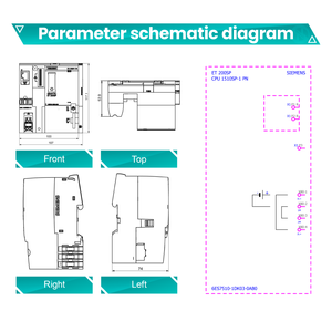 Siemens 100% Originele Nieuwe Plc Cpu-Module Siamtic S7-1500 6es7510-1dk03-0ab0 Centrale Verwerkingseenheid Voor Simatic Et 200sp - Product Image 5