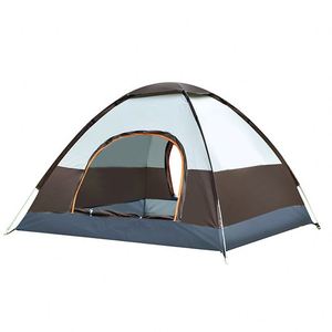 Tente de camping d'été trois saisons personnalisée en usine, une chambre, installation automatique sans effort, pour 3-4 personnes, en polyester rembourré - Product Image 1