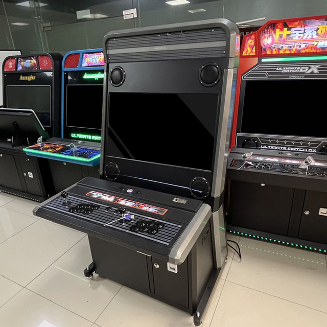32 Inch Large Vertical Metal Cabinet Arcade Fighting Video Game Machine with 1 Year Warranty Universal Plug & 2 Players