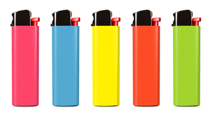 Encendedor de gas butano de plástico con rueda de encendido, personalizable con diseños, venta al por mayor económica - Product Image 2