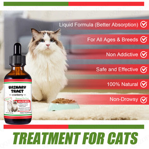 MNK 60ml Trattamento per Infezioni del Tratto Urinario degli Animali Domestici, Supporto per Vescica e Sistema Immunitario, Gocce Liquide al Mirtillo Rosso e Semi di Zucca per Gatti e Cani - Product Image 5