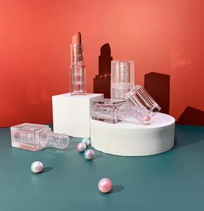 Conteneur de rouge à lèvres de maquillage blanc neigeux brillant, étui de bâton rond, <span class=keywords><strong>baume</strong></span> à lèvres en plastique - Product Image 6