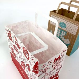 Bolsa de Papel Kraft Marrón Personalizada para Comida de Restaurante, Entrega a Domicilio, con Asa y Logotipo Propio, para Promoción en Supermercados - Product Image 6