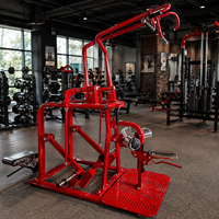 Machine à pulldown latéral rotative à charge libre pour l'entraînement des muscles du dos, sécurisée, réglable et durable, avec système de cisaillement dorsal