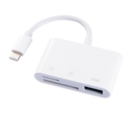 Lector de Tarjetas Móvil Tres en Uno AIsmartlink Compatible con Tipo-C, Lector de Tarjetas TF/USB, Lector de Tarjetas OTG para Cámara