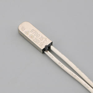 Protecteur thermique Superhero KSD9700 250V 5A, interrupteur de contrôle de température tubulaire à tête plate avec fonction de réinitialisation automatique - Product Image 1