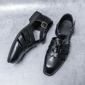 Produits tendances 2025, chaussures plates de qualité originale, sandales de luxe pour hommes, chaussures Oxford, chaussures en cuir véritable personnalisées - Product Image 4