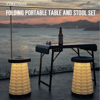 Ensemble de tabourets de table de pique-nique pliables et portables pour le voyage
