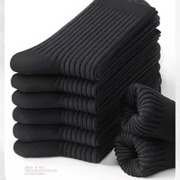 Automne hiver déodorant absorbant la sueur couleur unie haute chaussettes de sport pour hommes longues chaussettes en coton à tube haut