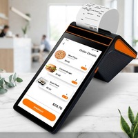 Sistem POS Android 13.0 Layar Sentuh 8 inci Terminal POS Genggam Printer Thermal 58mm/80mm Terintegrasi 3+16GB Dengan NFC