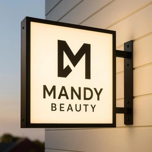 Enseigne <span class=keywords><strong>murale</strong></span> personnalisée avec logo, enseigne LED, boîte à lumière ronde, enseigne publicitaire pour magasin, boîtes à lumière - Product Image 5