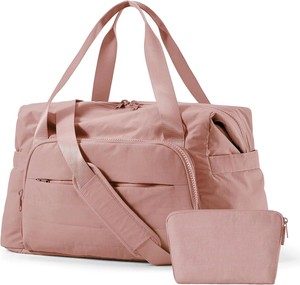 <b>Large</b> Carry On Overnight <b>Duffle</b> <b>Bag</b> 19.6x8.7x11.8 Inch Polyester Zipper Closure Multi-functional Travel Weekender <b>Bag</b> - Product Image 1