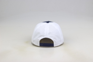 Casquette de baseball pour homme, style trucker, 5 panneaux, en polyester, respirante, imperméable, personnalisable, vierge, avec perforations découpées au laser, pour golfeurs - Product Image 4