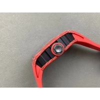Montres automatiques mécaniques squelettées rouges de haute qualité, étanches, dans le style des meilleurs designers