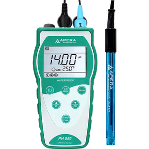 Apera PH850-PW Pengukur pH Portabel Baterai AAA Layar LCD Pengujian Air Murni Elektroda LabSen803 OEM Dapat Disesuaikan 0.01pH - Product Image 2