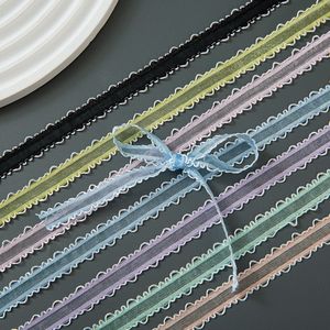 Cinta de Raso de Poliéster de Doble Cara con Forma Ondulada Clásica y Versátil de 1 cm x 20 Yardas <span class=keywords><strong>para</strong></span> Ramos de Flores, Lazos y Manualidades - Product Image 4