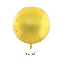 Personnalisé 4D Sphère Feuille Géant Grand Ballon 70 Pouces En Aluminium Métallique Globos Feuille Ballon Rond pour La Décoration De Fête