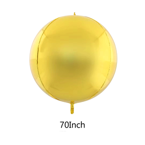 Tùy Chỉnh 4D Hình Cầu Lá Khổng Lồ Lớn Bóng 70 Inch Nhôm Kim Loại Globos Lá Tròn Bóng Cho Đảng Trang Trí - Product Image 4