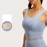 Soutien-gorge de sport Yutuo personnalisé respirant avec larges bretelles, dos élégant, maintien élevé, anti-choc et anti-affaissement pour la course, le fitness et le yoga