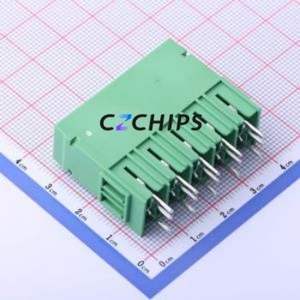 JL5EDGVHC-76205G01 Plug-in Terminal Block Through hole,P=7.62mm Connector Board-to-Board / Socket - Closed 1x5P 7.62mm Green - Product Image 2