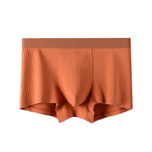 Bauli elasticizzati da <span class=keywords><strong>uomo</strong></span> personalizzati e boxer in cotone biancheria intima comoda e traspirante con Logo OEM per ordini all'ingrosso - Product Image 1