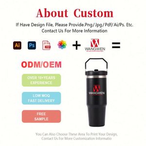 Botella de Agua de Viaje con Logotipo Personalizado, Taza de Acero Inoxidable de 20oz/30oz, Termo con Pajita Abatible y Asa - Product Image 3