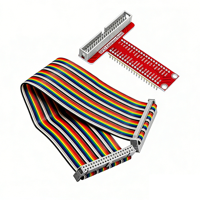 Compatible with Raspberry Pi B+ Accessories T-Type GPIO Expansion Board + 40P Ribbon Cable