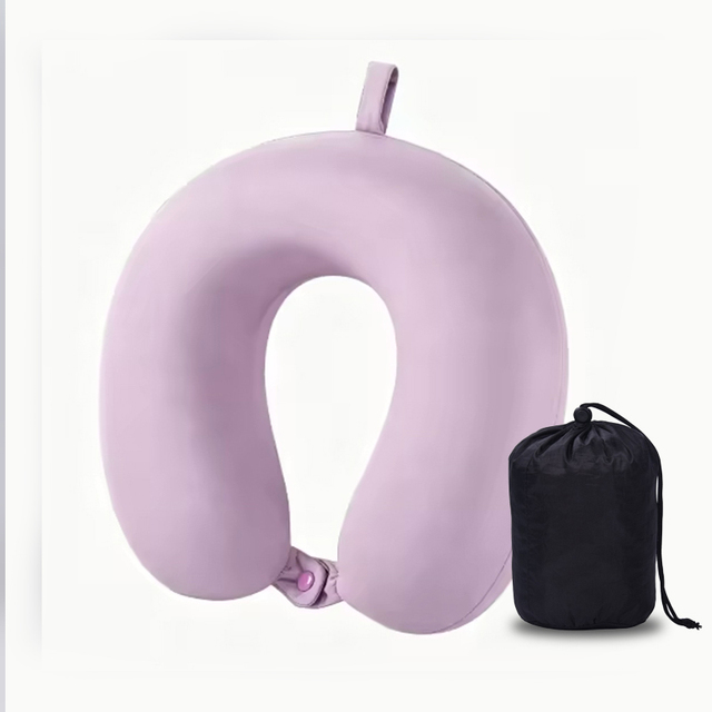 Hot Selling Slow Rebound Memory Foam Neck Support U-Shape Portable Lightweight Non-Toxic Airplane Travel Pillow Set