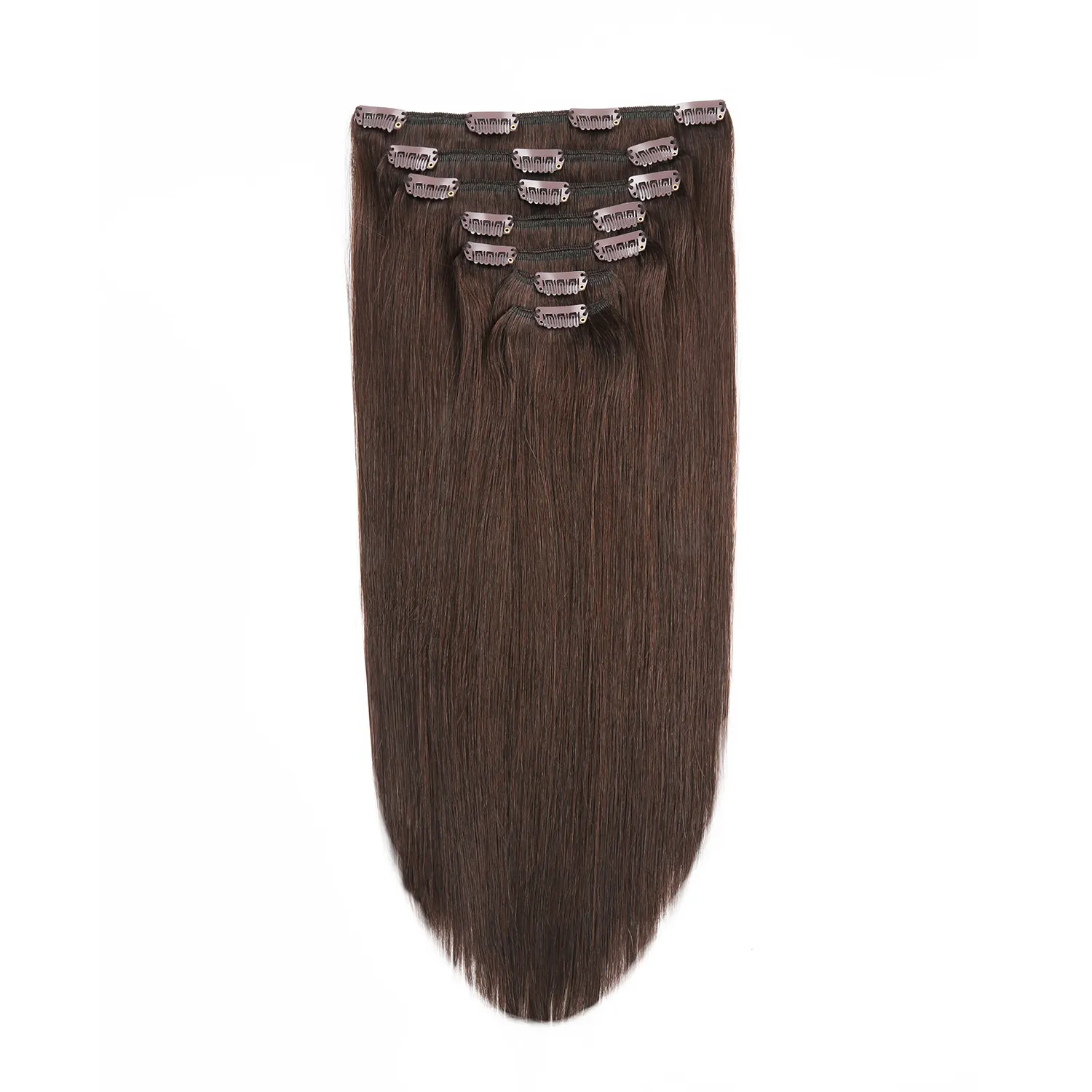 Wholesale Remy Human Hair Extensions clip ins for Women Double Weft Human Hair Clip in Extensions clip in hair extension colored