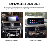 Radio Multimedia para Auto con Pantalla de 12.3 Pulgadas, Android 13, CarPlay, Qualcomm Octa-core, Compatible con Lexus RX RX270 RX350 450 2016-2021, Menú OEM, Reproductor de Video y TV