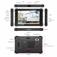 Tablette PC robuste CENAVA 10,1 pouces IP68 étanche, Windows 11, 700 nits, lisible en plein soleil, 5G avec lecteur de codes-barres 1D/2D