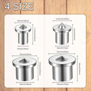 Guest Quality Stainless Steel Wood Dowel Positioning Tool Set 8 Pc Woodworking <b>Drill</b> <b>Guide</b> For Construction - Product Image 5