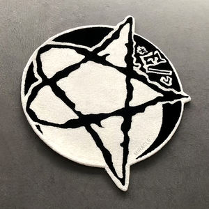 Tappeti Rotondi Personalizzati a Basso Prezzo per Soggiorno, Dropshipping, <span class=keywords><strong>Tappeto</strong></span> Grande Bianco e <span class=keywords><strong>Nero</strong></span> con Motivi Animali - Product Image 6