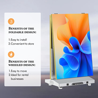 MWE US EU Spot mwe 80 "P1.86 épissable LED affichage de signalisation numérique amovible support publicitaire personnalisé en gros Ultra-mince
