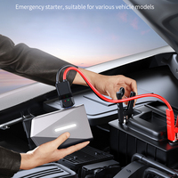 Démarreur de secours pour voiture tout-en-un avec 4 batteries de 1500 mAh, tension de fonctionnement 14,8 V, pompe à air pour camions 12 V