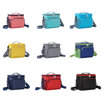 Sac isotherme souple en tissu Oxford imperméable avec logo personnalisé, sac à déjeuner léger et isolé, sac à bento à bandoulière pour pique-nique en plein air