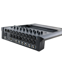 Console de mixage audio numérique professionnelle 16 canaux en métal avec entrées XLR