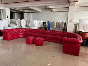 Juego de sofá de cuero Pu personalizado de fábrica, cómodo y suave, de lujo, para Bar, club nocturno, KTV, juego de sofá discoteca - Product Image 6