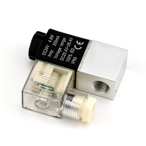 2V025-08 โซลินอยด์วาล์ว 1/4 นิ้ว DC24V 200mA วาล์วควบคุมแก๊ส อุณหภูมิปกติ 0-1 เมกะปาสคาล IP65 - Product Image 3