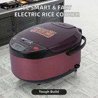 Grande cuve de cuisson électrique multifonction de 5,1 à 6,0 L, cuisson rapide, intelligente, pour la cuisine domestique, avec pot intérieur antiadhésif et tasse doseuse, garantie 1 an