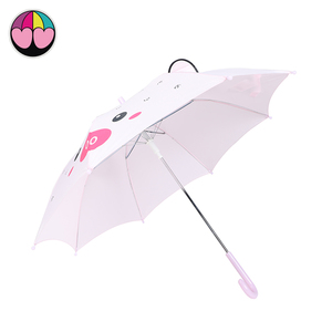 Beauty Kinder Regenschirm Kinder Regenschirm Niedriger Preis Automatische Straight <span class=keywords><strong>Rian</strong></span> Gear Cartoon Schwein Regenschirme - Product Image 2
