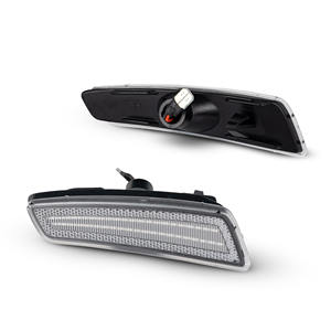 2 PCS Feux latéraux LED pour garde-boue avant pour Pontiac G8 <span class=keywords><strong>GT</strong></span> GXP <span class=keywords><strong>2008</strong></span>-2009 Feux de marqueur de pare-chocs latéral à lentille transparente - Product Image 3