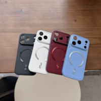 Coque de téléphone portable magnétique ultra-fine en TPU souple à texture litchi, prix usine, pour iPhone 18 17 16 15 14 13 Pro Max
