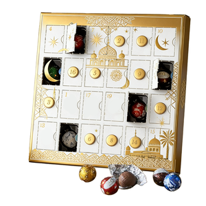 Calendrier du Ramadan 24 jours, calendrier de l'<span class=keywords><strong>Avent</strong></span> musulman Moubarak, calendrier de l'<span class=keywords><strong>Avent</strong></span>, emballage en papier, boîte cadeau, calendrier de l'<span class=keywords><strong>Avent</strong></span> - Product Image 1