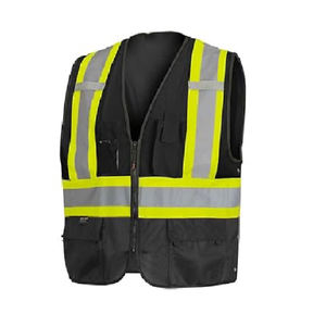 เสื้อกั๊กใส่ทำงานของผู้ชายปรับแต่งได้เครื่องแบบชุดทำงานสีนีออน - Product Image 5