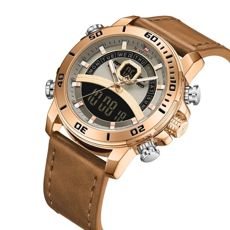 Naviforce 9181 Luxury Brand Waterproof Sports Mens Digital Quartz Watch