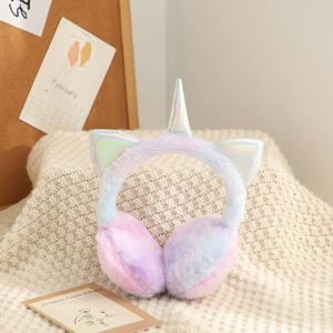 Vente en gros de <span class=keywords><strong>cache</strong></span>-oreilles en fourrure de <span class=keywords><strong>licorne</strong></span> colorés et scintillants pour l'hiver, <span class=keywords><strong>cache</strong></span>-oreilles pour enfants arc-en-ciel pour Noël - Product Image 5